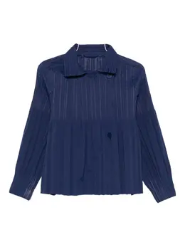 Pleats Please Issey Miyake: Синяя куртка 