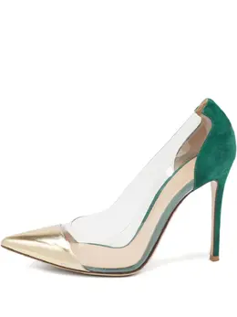 Gianvito Rossi: Зелёные туфли  Plexi