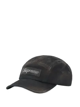 Supreme: Чёрная кепка  Overdyed