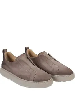 Santoni: Коричневые мокасины 