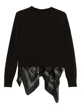 sacai: Свитер с принтом 