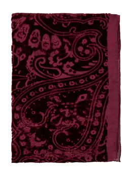 ETRO: Бордовый шарф 