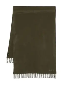 A.P.C.: Шарф цвета хаки 