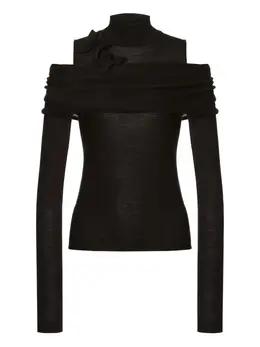 Alberta Ferretti: Чёрный свитер 