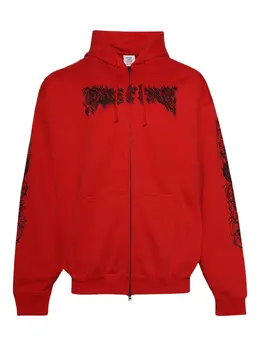 VETEMENTS: Красная толстовка 