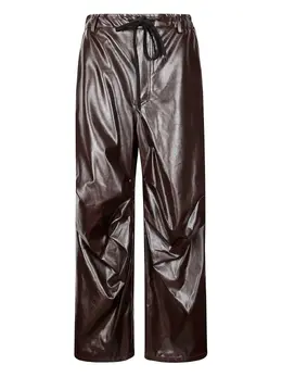 MM6 Maison Margiela: Бордовые брюки 