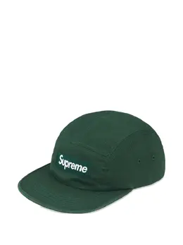 Supreme: Зелёная кепка  Washed Chino Twill Camp
