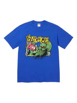 Supreme: Голубая футболка 