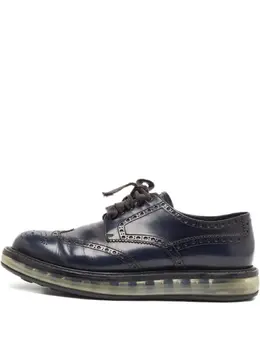 Prada Pre-Owned: Синие туфли 