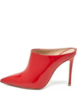 Gianvito Rossi: Красные сабо 