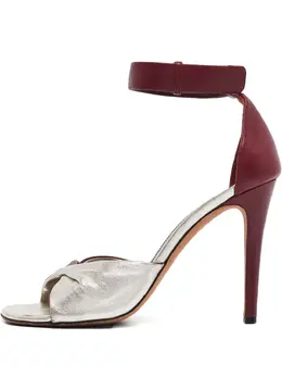 Celine Pre-Owned: Бордовые босоножки 