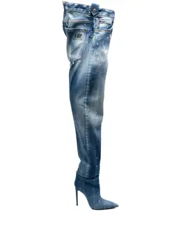 DSQUARED2: Голубые ботинки 