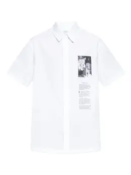 Off-White: Рубашка с принтом 