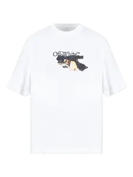 Off-White: Футболка с принтом 