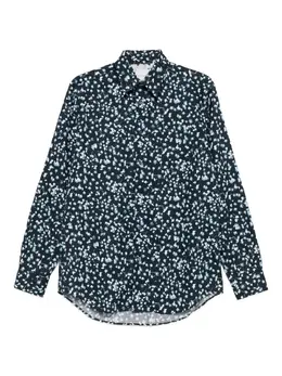 Paul Smith: Рубашка с растительным принтом 