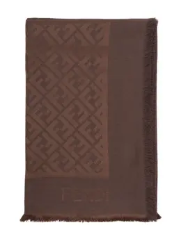 FENDI: Тёмный шарф  FF
