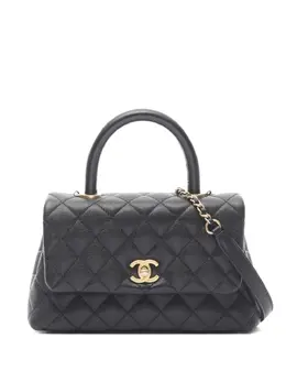 CHANEL Pre-Owned: Чёрная сумка 
