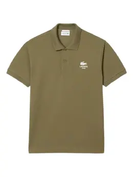 Lacoste: Зелёное поло 
