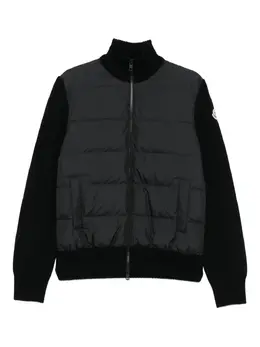 Moncler: Чёрный кардиган 