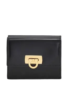 Ferragamo: Чёрный кошелёк  Gancini