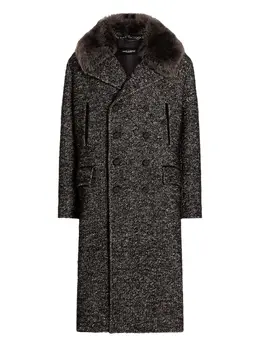 Dolce & Gabbana: Твидовое пальто 