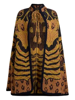 ETRO: Жаккардовый плащ 