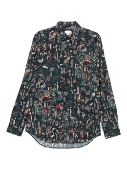 Paul Smith: Рубашка с животным принтом 