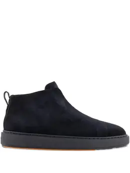 Santoni: Синие мокасины 