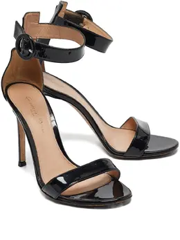 Gianvito Rossi: Чёрные сандалии  Portofino