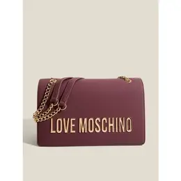 LOVE MOSCHINO: Бордовая сумка 