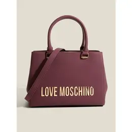 LOVE MOSCHINO: Бордовая сумка 