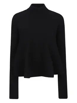 Sportmax: Чёрный свитер 