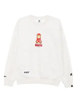 AAPE BY *A BATHING APE®: Светлый свитшот 