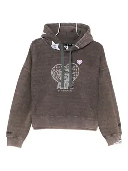 AAPE BY *A BATHING APE®: Коричневая толстовка 