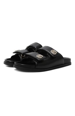 Gucci: Чёрные шлёпанцы 