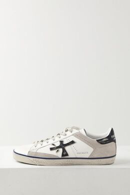 PREMIATA: Белые кеды  Steven