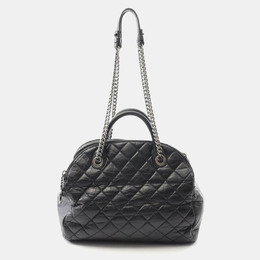 Chanel: Чёрная сумка-шоппер 