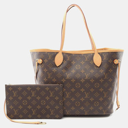 Louis Vuitton: Коричневі сумки шопери  Neverfull MM