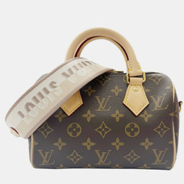 Louis Vuitton: Коричневая сумка через плечо  Speedy