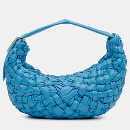 Bottega Veneta: Голубая сумка  Intrecciato