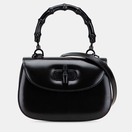 Gucci: Чёрная сумка на руку  Bamboo