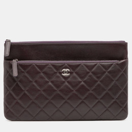 Chanel: Фиолетовый клатч 