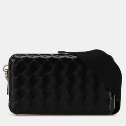 Bottega Veneta: Чёрная сумка  Intrecciato
