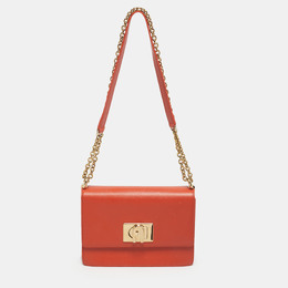 Furla: Оранжевая сумка через плечо  1927 Mini