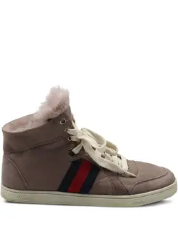 Gucci Pre-Owned: Коричневые кроссовки 