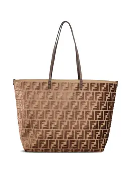 FENDI: Коричневая сумка-шоппер  FF
