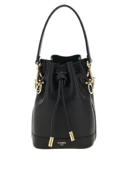 FENDI: Чёрная сумка  Mon Tresor