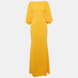 Badgley Mischka: Жёлтое платье 