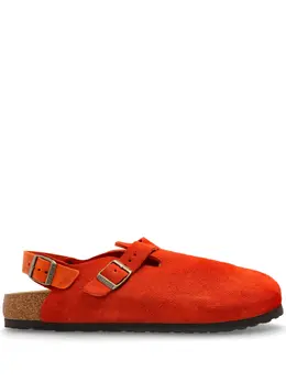 Birkenstock: Красные сабо 