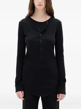 Ann Demeulemeester: Футболка на пуговицах 